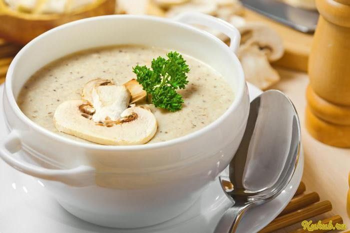 грибной, крем-суп