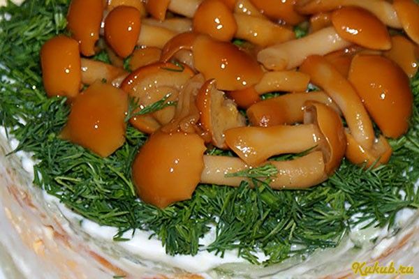 салат, грибные