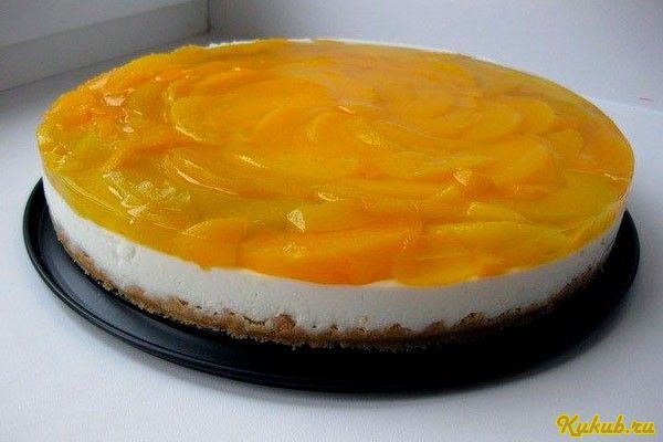 абрикосовый, чизкейк, творогом, творог