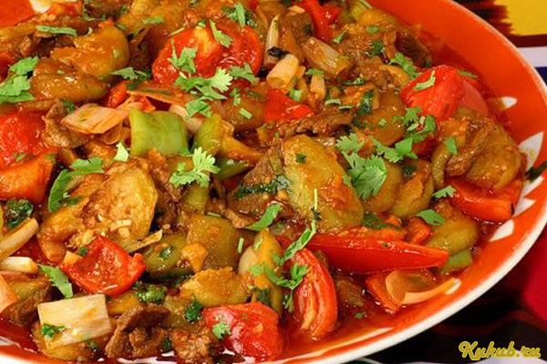 баклажаны, тушеные баклажаны, тушеные