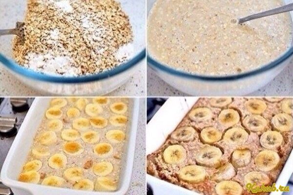 бананово-овсяная, запеканка