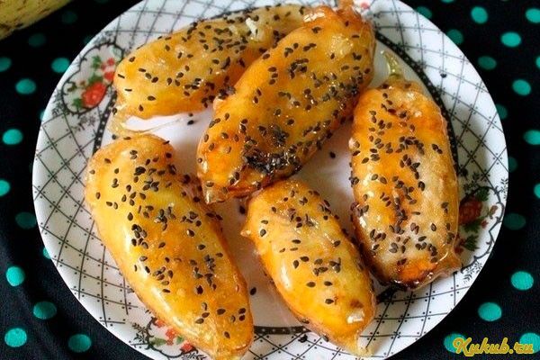 бананы, золотистой