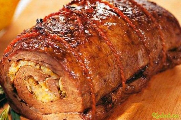 банкетный, рулет, говядины