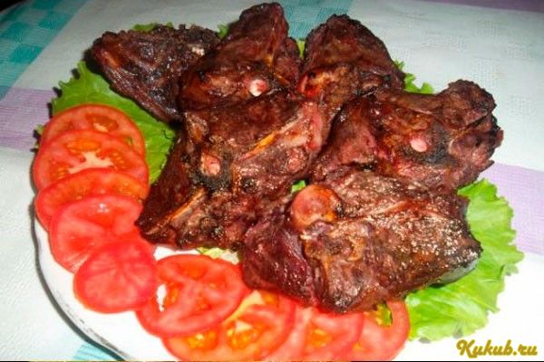 баранина, кости, маринованная, маринад