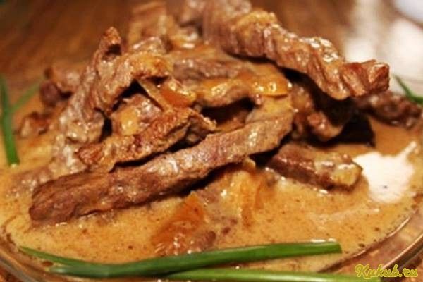 бефстроганов, мультиварке