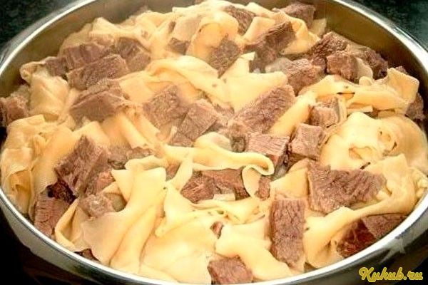 бешбармак, свинины, мультиварке, свинина