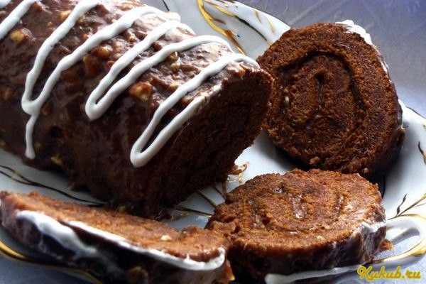 бисквитный, рулет, кремом бисквитный, рулет, кремом