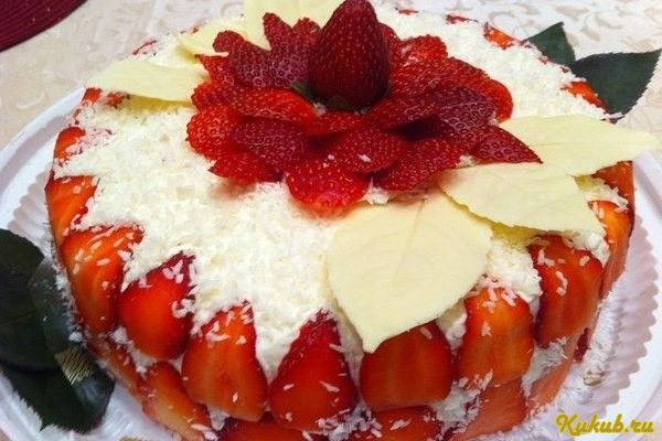 бисквитный, торт, банановым бисквитный, торт, банановым