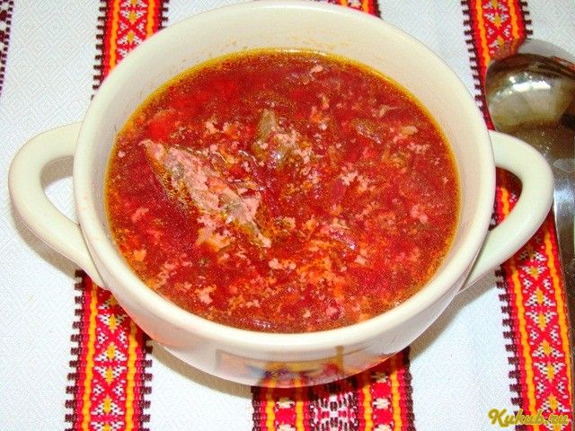 борщ, свиного, жир, капуста