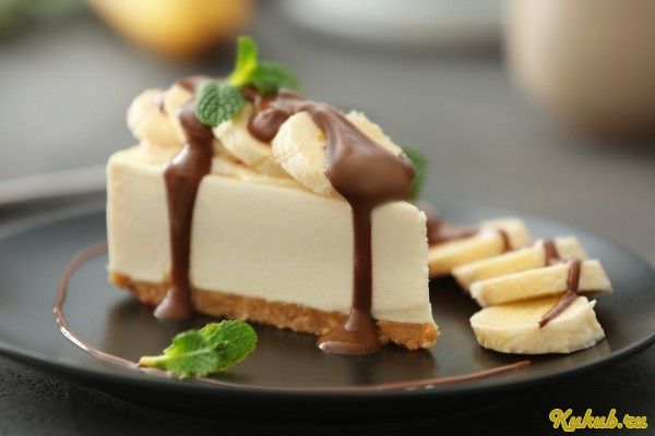 чизкейк, банановый, творог чизкейк, банановый, творог