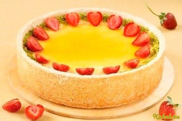 чизкейк, абрикосовым, джемом