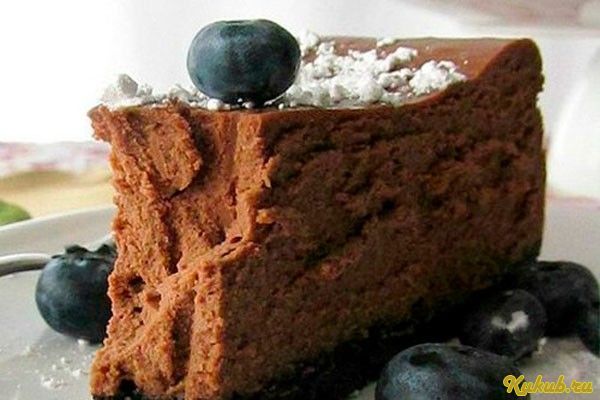 чизкейк, черникой