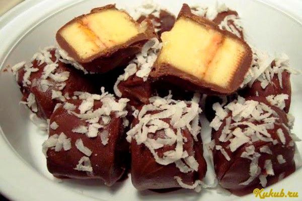 десерт, бананы, шоколаде