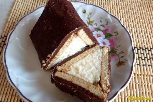 десерт, домик, творог