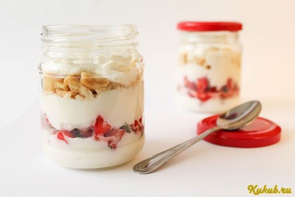 десерт, печеньем