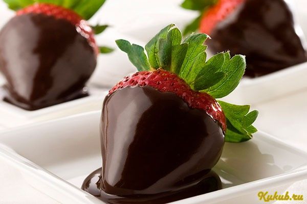 десерт, шоколад, клубникой десерт, шоколад, клубникой
