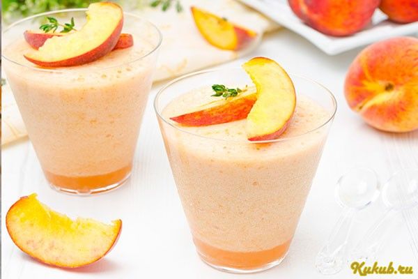 десертный, персиковый, мусс