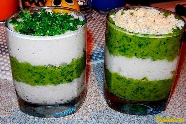 диетический, салат-коктейль, кальмарами