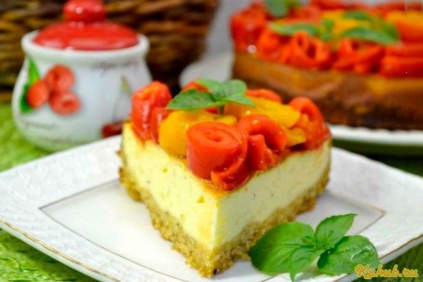 домашний, чизкейк, болгарским
