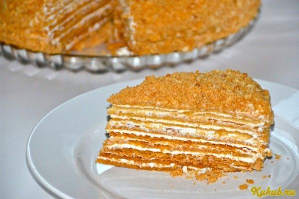 домашний, медовый, торт