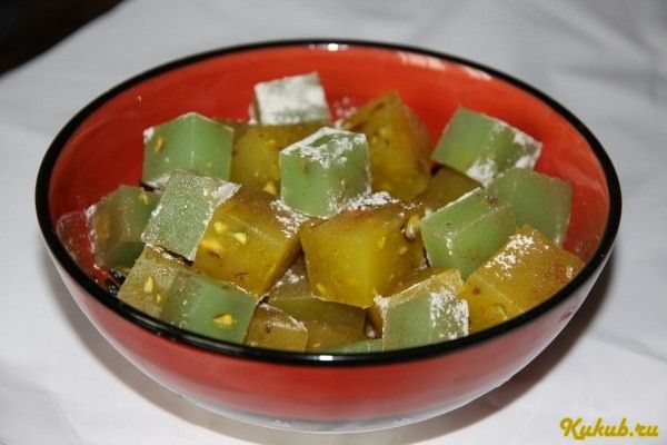 домашний, рахат-лукум, фисташками домашний, рахат-лукум, фисташками