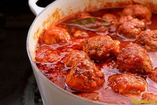 ежики, томатном, соусе