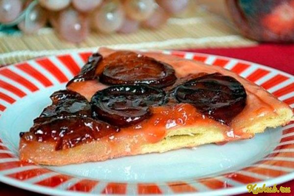 французский, карамельный, пирог, творог