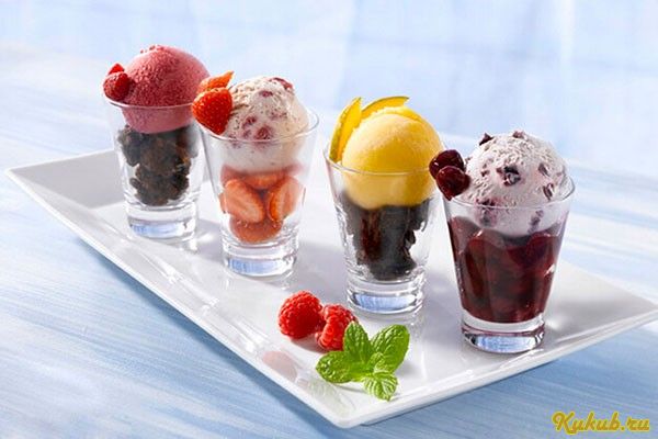 фруктовый, десерт