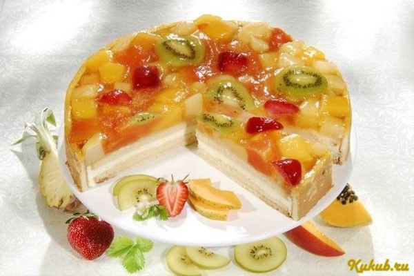 фруктовый, сливочно-сметанный, торт