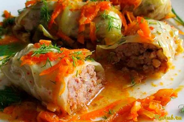 голубцы, грибами, курицей, капуста
