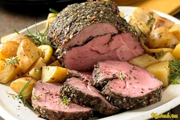 говяжья, вырезка, запеченная говяжья, вырезка, запеченная