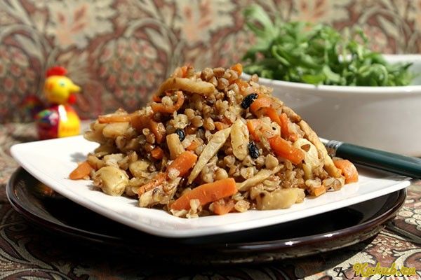 гречневый, плов, курицей