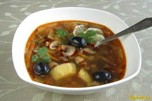 грибная, солянка, квашеной, капуста