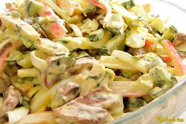 грибной, салат, аленка