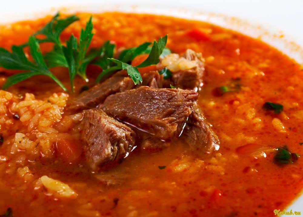 грузинский, острый, харчо, свинина