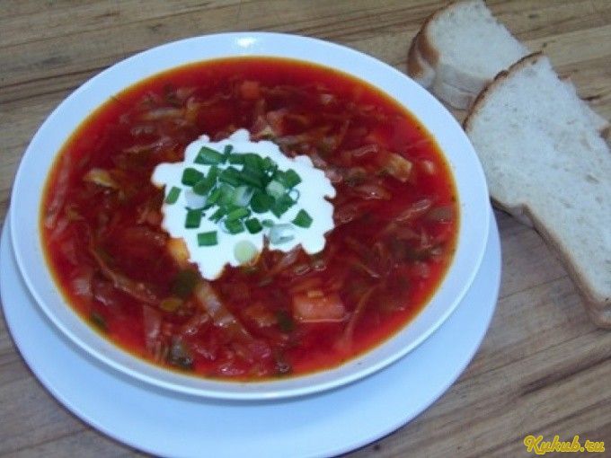 холодный, борщ, капуста