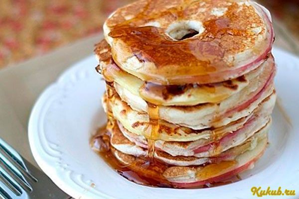 яблочные, круги, тесте