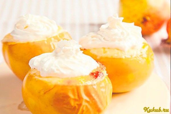 яблоки, сливками