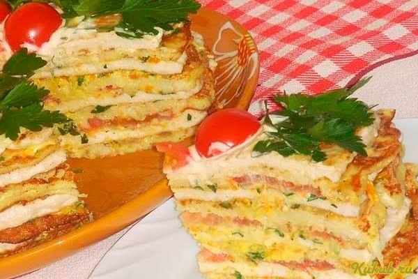 кабачковый, торт