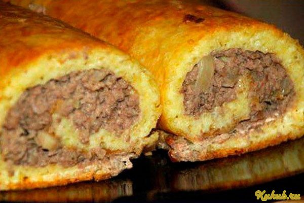 картофельные, рулеты, мясным