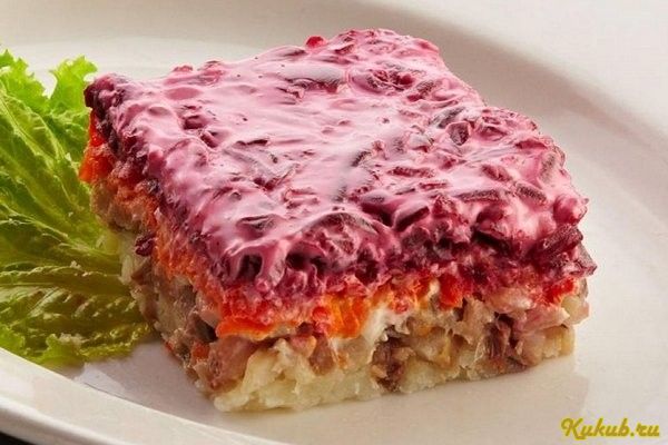 классическая, сельдь, шубой