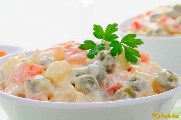 классический, салат, оливье