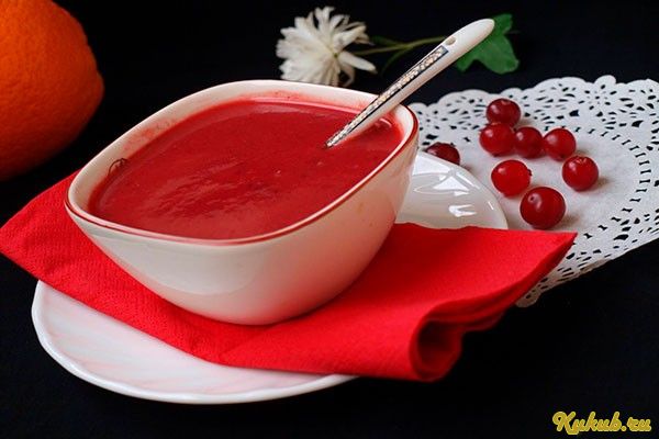 клюквенный, соус