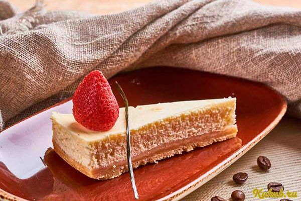 клубничный, чизкейк, творог