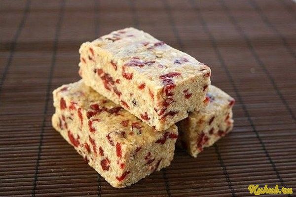 кокосово-овсяные, батончики, клюквой