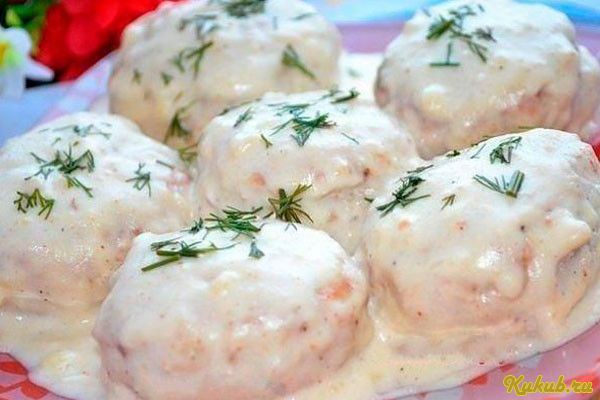 котлеты, соусе, сметаны котлеты, соусе, сметаны