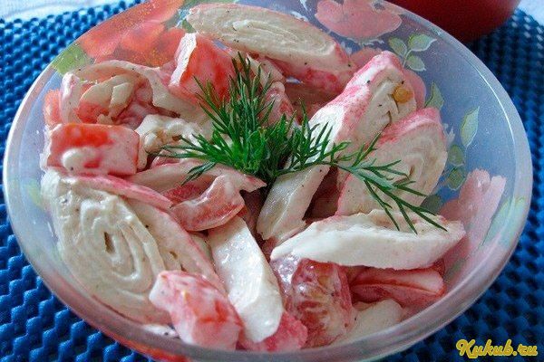 крабовый, салат-коктейль
