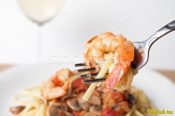 креветки, сыром