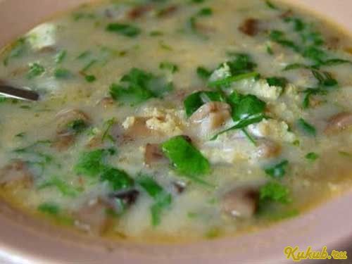 кулеш, грибами