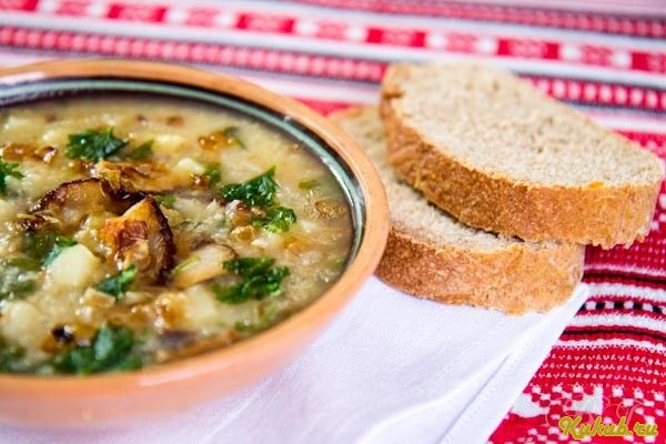 кулеш, салом, картофелем